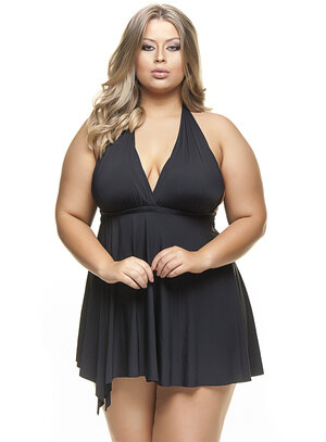 Maiô e Saída de Praia Plus Size Amarração