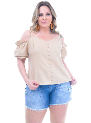 Blusa Plus Size Cheia de Graça