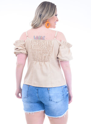 Blusa Plus Size Cheia de Graça