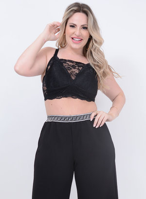 Top Renda Bojo Plus Size