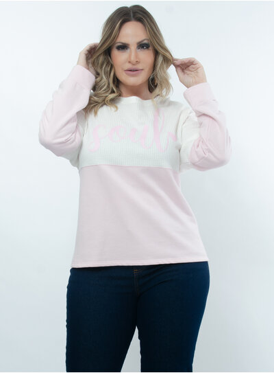 pink carla moletom com capuz