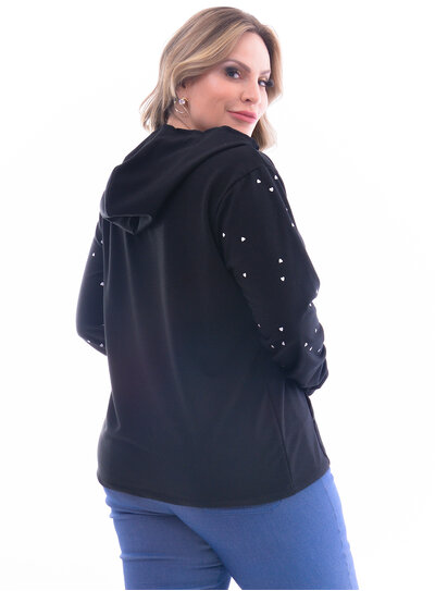 carla moletom com capuz blue