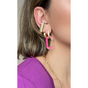 Brinco ear hook encaixe liso Ouro (unitario)