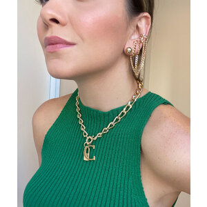 Colar Elo Italiano fecho boia 43cm Ouro