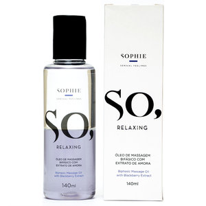 �leo de Massagem Bif�sico com Extrato de Amora - So, Relaxing 140 ml - Linha Sophie