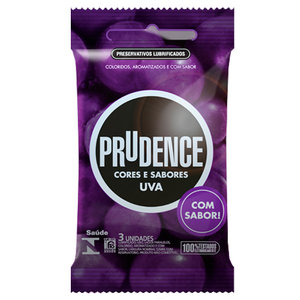 Preservativo Prudence Cores e Sabores Uva