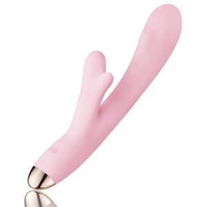 Vibrador com Estimulador Clitoriano com 8 Modos de Vibra��o e Auto Aquecimento 22 cm x 3,8 cm