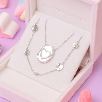 Conjunto Colar Espírito Santo Com Colar Sara Ródio