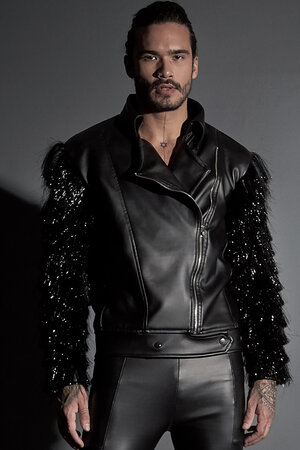 jaqueta spike masculina